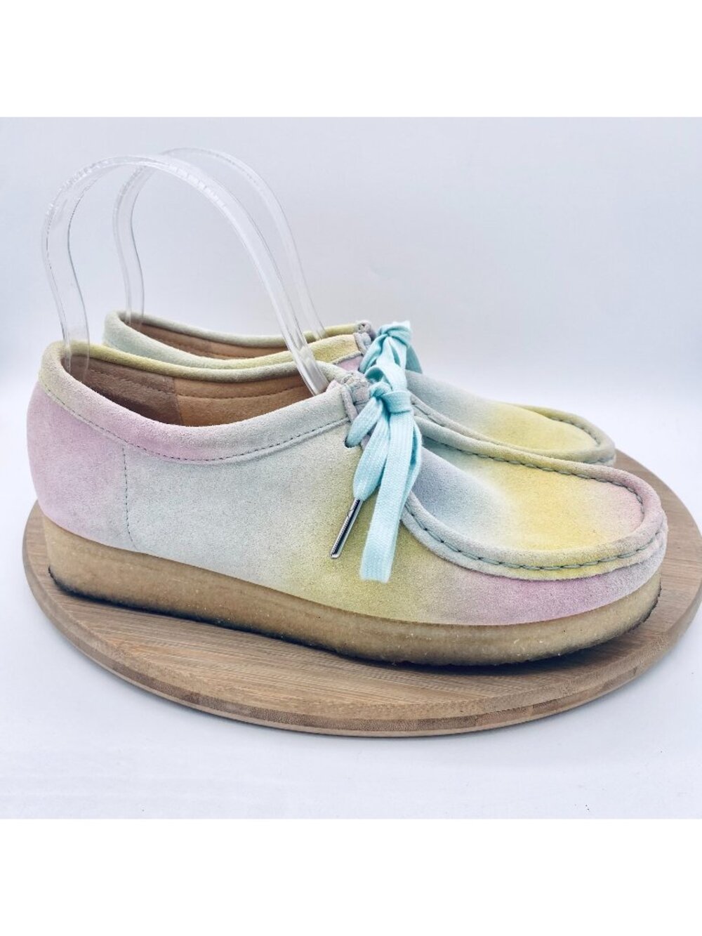 Clarks Wallabees Shoes Womens 8 Multicolor Leather Original Comfort Boots